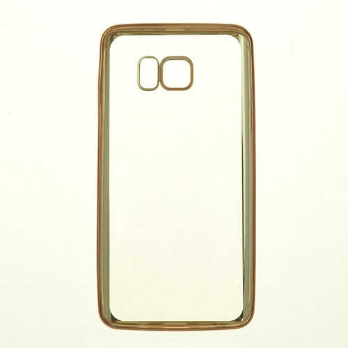 Samsung S6 Hallsen Color Bumper TPU Case, Rose Gold