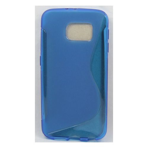 Étui TPU Samsung S6 S Line, bleu