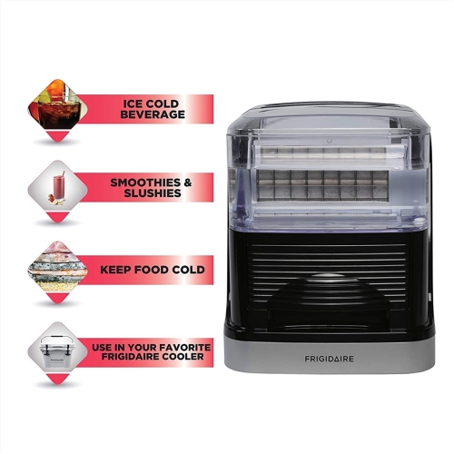 Frigidaire Large Capacity Compact Ice Maker - Silver