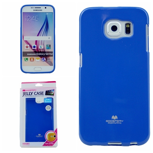 Samsung S6 Edge Goospery Jelly Case, Blue