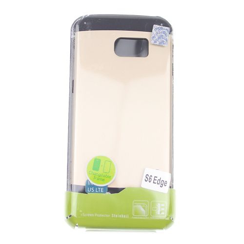 No Package Samsung S6 Edge Matt Dual Layer Armor Case, Gold