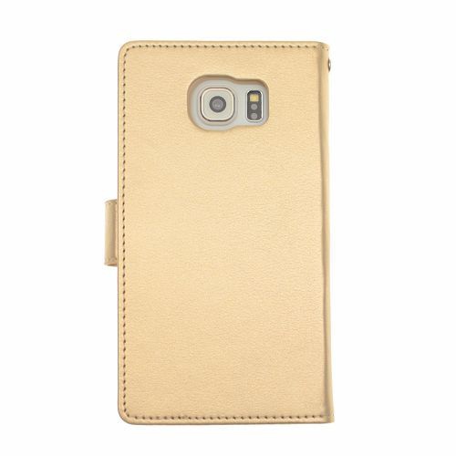 Samsung S6 Edge Goospery Rich Diary Case, Gold