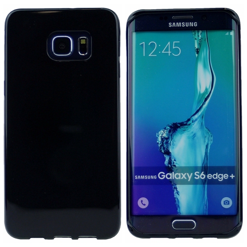 Samsung S6 Edge plus – Étui en TPUR lustré, noir