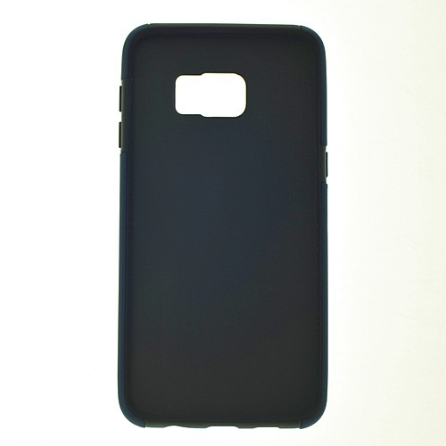 No Package Étui Samsung S6 Edge Plus New Dual Layer Armor, bleu marine