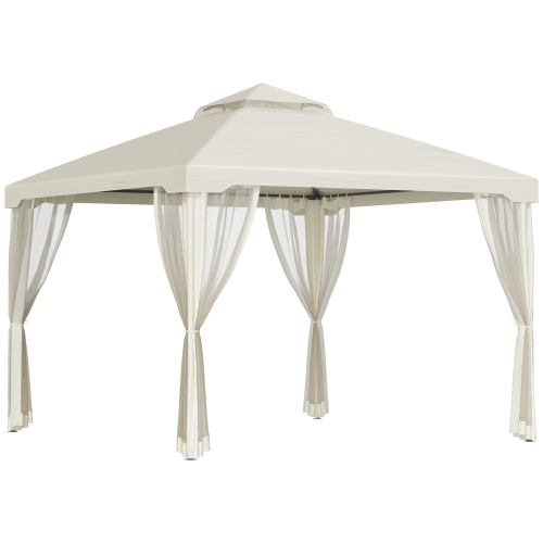Image 1 de 9.. Abri de jardin extérieur pavillon de jardin 2 abri de toit abri de jardin de jardin 10 x 10 pi tente de jardin tente pare-soleil de jardin cadre en