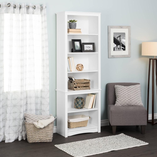 Tall Bookcase - White