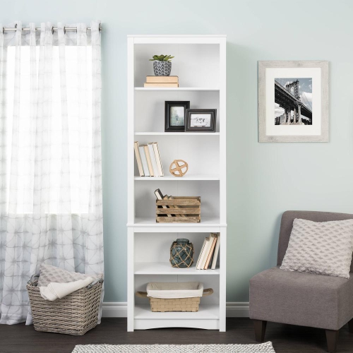 Tall Bookcase - White