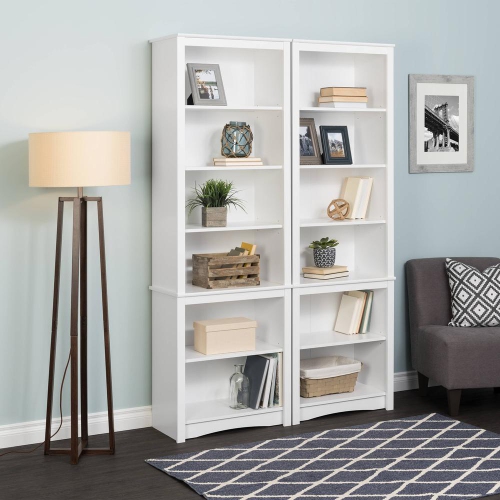 Tall Bookcase - White