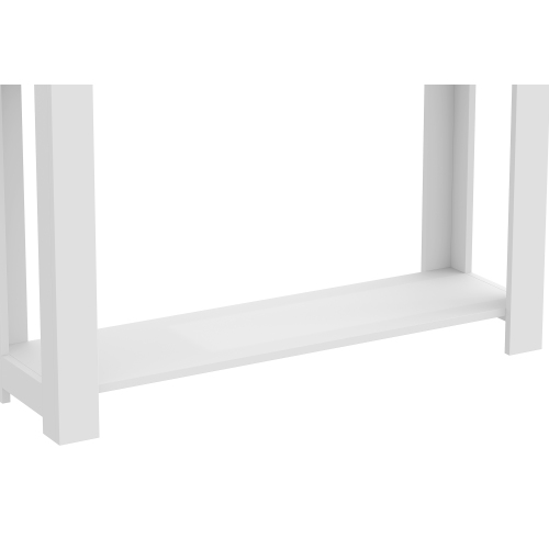 Console Table/Accent Wall Table – 40" Long with 2 Drawers and 1 Shelf, White Finish