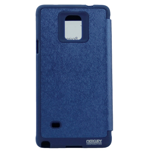Samsung Note 4 Goospery WoW Bumper Flip, Navy Blue