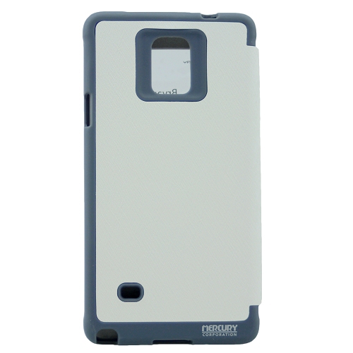 Samsung Note 4 Goospery WoW Bumper Flip, White