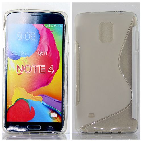 Étui souple pour Samsung Note 4 S Line Design, transparent