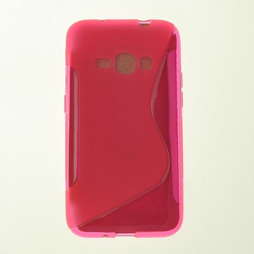 CC  Samsung J1(2016) S Line Design Soft Case, Hot In Pink