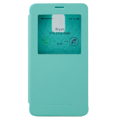Samsung Note 4 Goospery WoW Bumper Flip, Teal