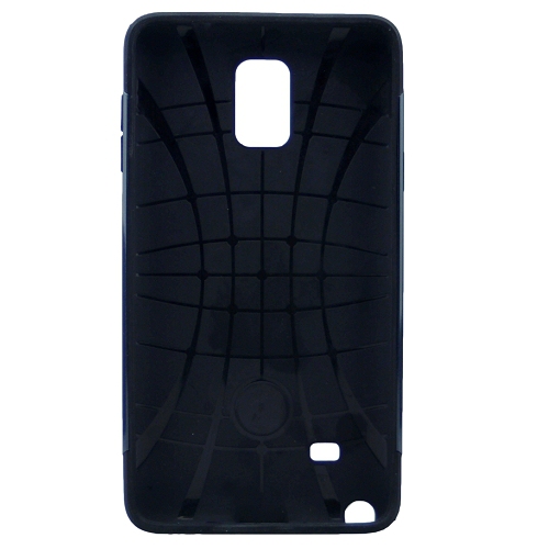 TopSave No Package! Vente finale! Coque rigide double couche PC + TPU pour Samsung Note 4, bleu marine