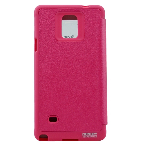 Samsung Note 4 Goopery WOW Bumper Flip, rose vif