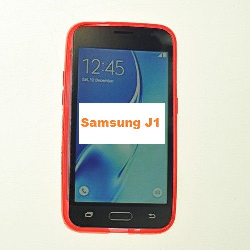 Samsung J1(2016) S Line Design Soft Case, Red