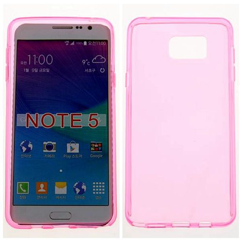Étui souple brillant pour Samsung Note 5, rose