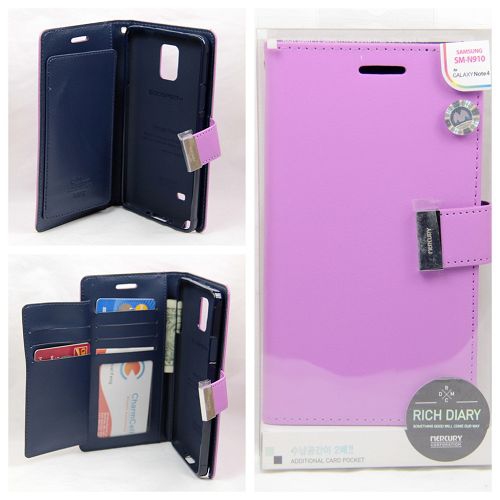 Samsung Note 4 Goospery Rich Diary, Violet