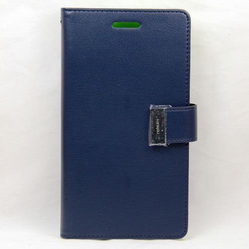 Samsung Note 4 Goospery Rich Diary, Navy Blue