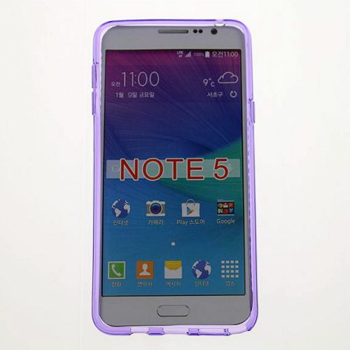Étui souple brillant pour Samsung Note 5, violet