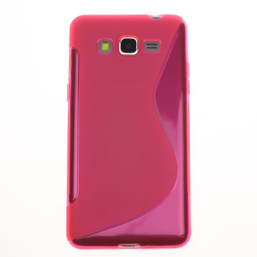 Samsung Grand Prime S Line Design Soft Case, Hot Pink