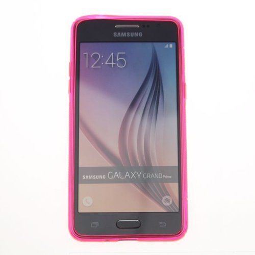 Samsung Grand Prime S Line Design Soft Case, Hot Pink