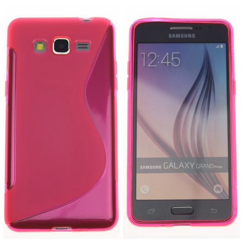 Samsung Grand Prime S Line Design Soft Case, Hot Pink
