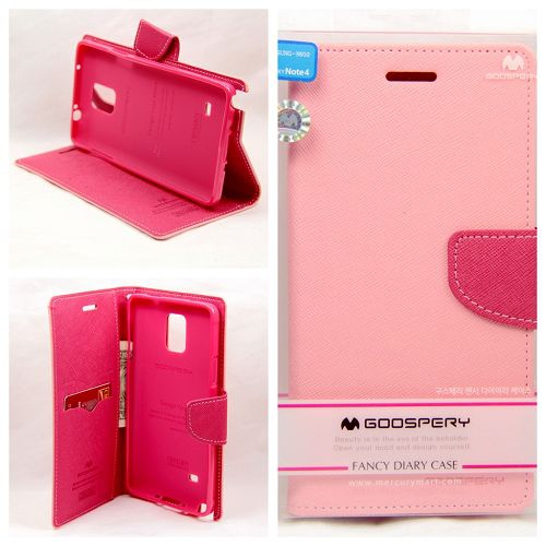 Samsung Note 4 Goospery Fancy Diary, rose bébé