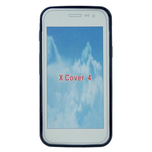 Samsung Xcover 4 CC Transparent Hard Back w/Black Bumper Case