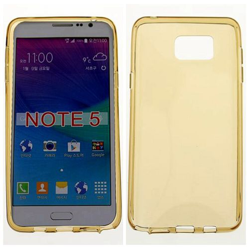 Samsung Note 5 Glossy Soft Case, Gold