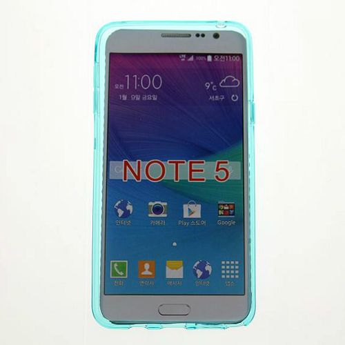 Samsung Note 5 Glossy Soft Case, Teal