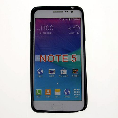 Samsung – Étui souple lustré pour Note 5, noir