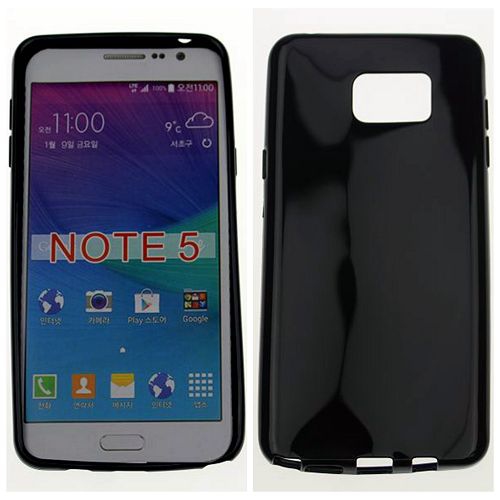 Samsung – Étui souple lustré pour Note 5, noir