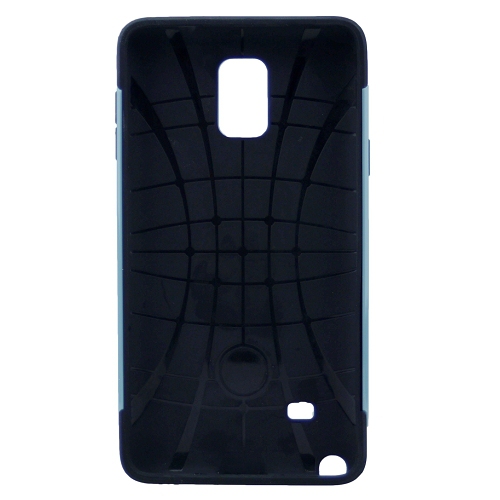 TopSave No Package! Vente finale! Coque rigide double couche PC + TPU pour Samsung Note 4, Blue02
