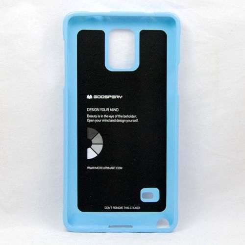 Samsung Note 4 Goospery Jelly Case, Light Blue