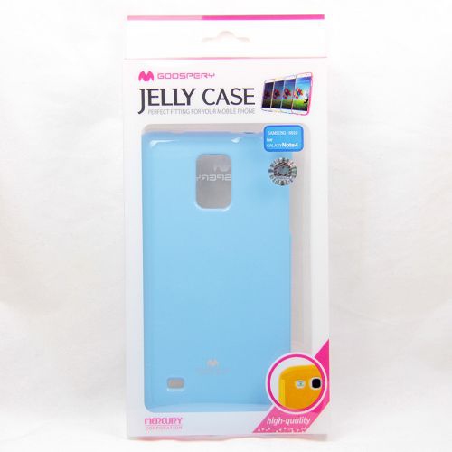 Samsung Note 4 Goospery Jelly Case, Light Blue