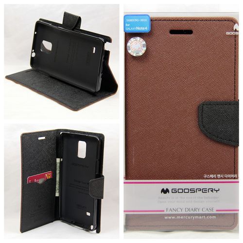 Samsung Note 4 Goospery Fancy Diary, Brown