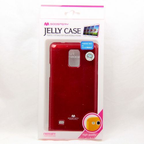 Samsung Note 4 Goospery Jelly Case, Red
