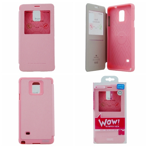 Samsung Note 4 Goospery WoW - Pare-chocs Flip, Bébé Rose