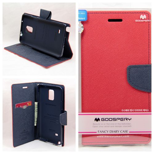 Samsung Note 4 Goospery Fancy Diary, Red