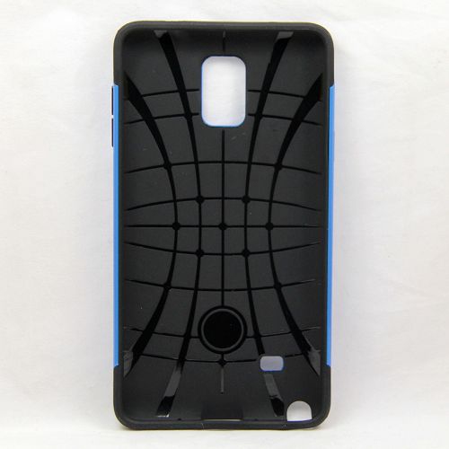TopSave No Package! Final Sale! PC+TPU Combine Dual Layer Hard Case For Samsung Note 4, Blue
