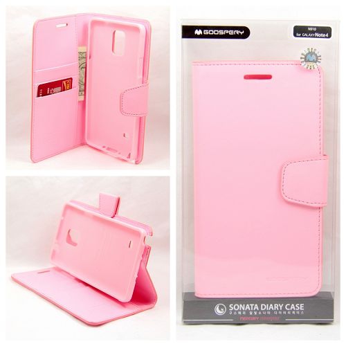 Samsung Note 4 Goospery Sonata Diary, Baby Pink