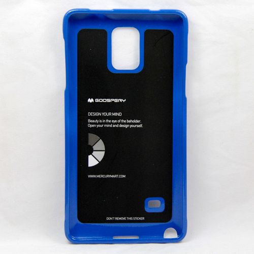 Samsung Note 4 Goospery Jelly Case, Bleu