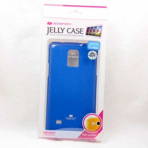 Samsung Note 4 Goospery Jelly Case, Bleu
