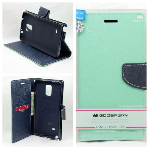 Samsung Note 4 Goospery Fancy Diary, Teal