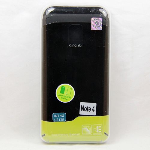 TopSave aucun forfait! Vente finale! Ensemble PC + TPU. Étui rigide double couche pour Galaxy Note 4 de Samsung, noir