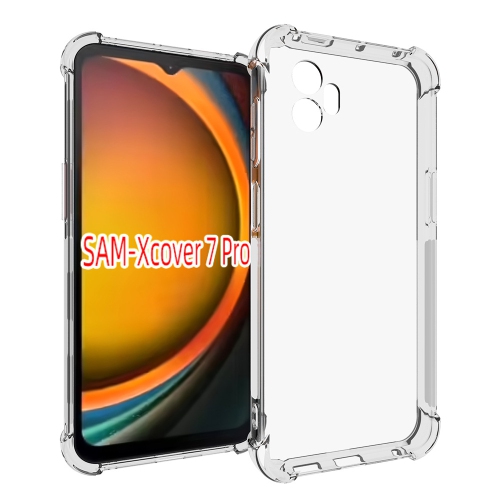 TopSave Extra Corner Bumper Soft Gel Rubber Jelly TPU Case For Samsung Galaxy XCover 7 Pro 6.6", Clear