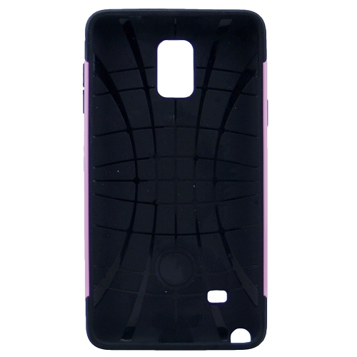 TopSave aucun forfait! Vente finale! Ensemble PC+TPU. Étui rigide double couche pour Samsung Note 4, rose