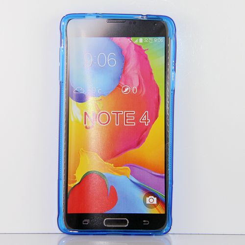 Étui souple pour Note 4 S Line Design de Samsung, bleu